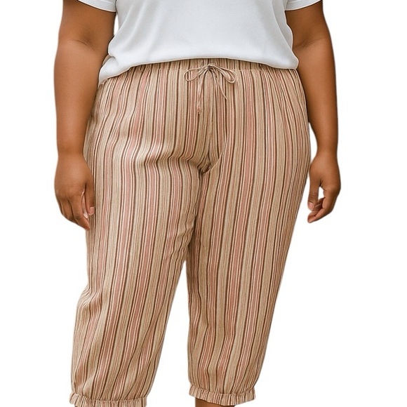 Knix Striped Lounge Cropped Pants - Picture 1 of 8